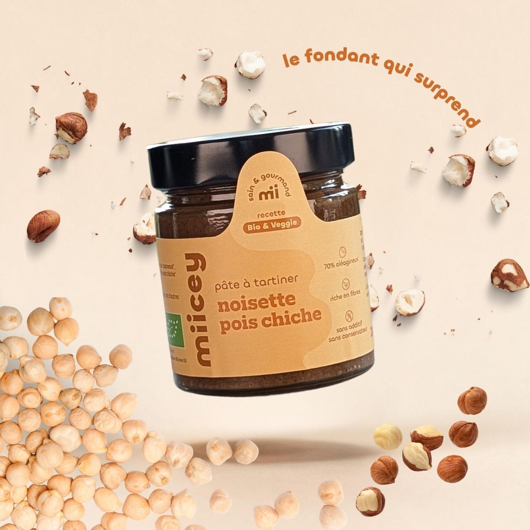 Pâte à tartiner bio Noisette Pois Chiche – 200g